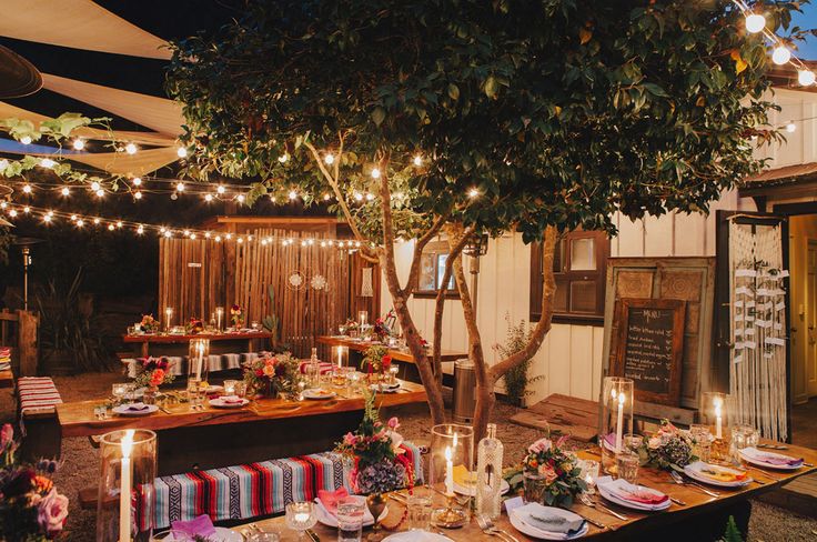 Flower centerpieces and arrangements created by local florist for a wedding reception at Big Sur Bakery