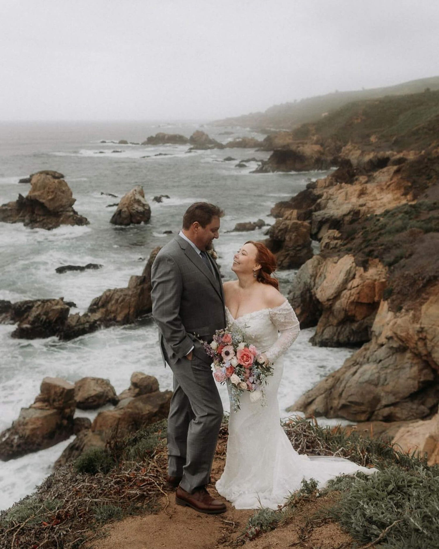 Elopement at Garrapata Beach Big Sur