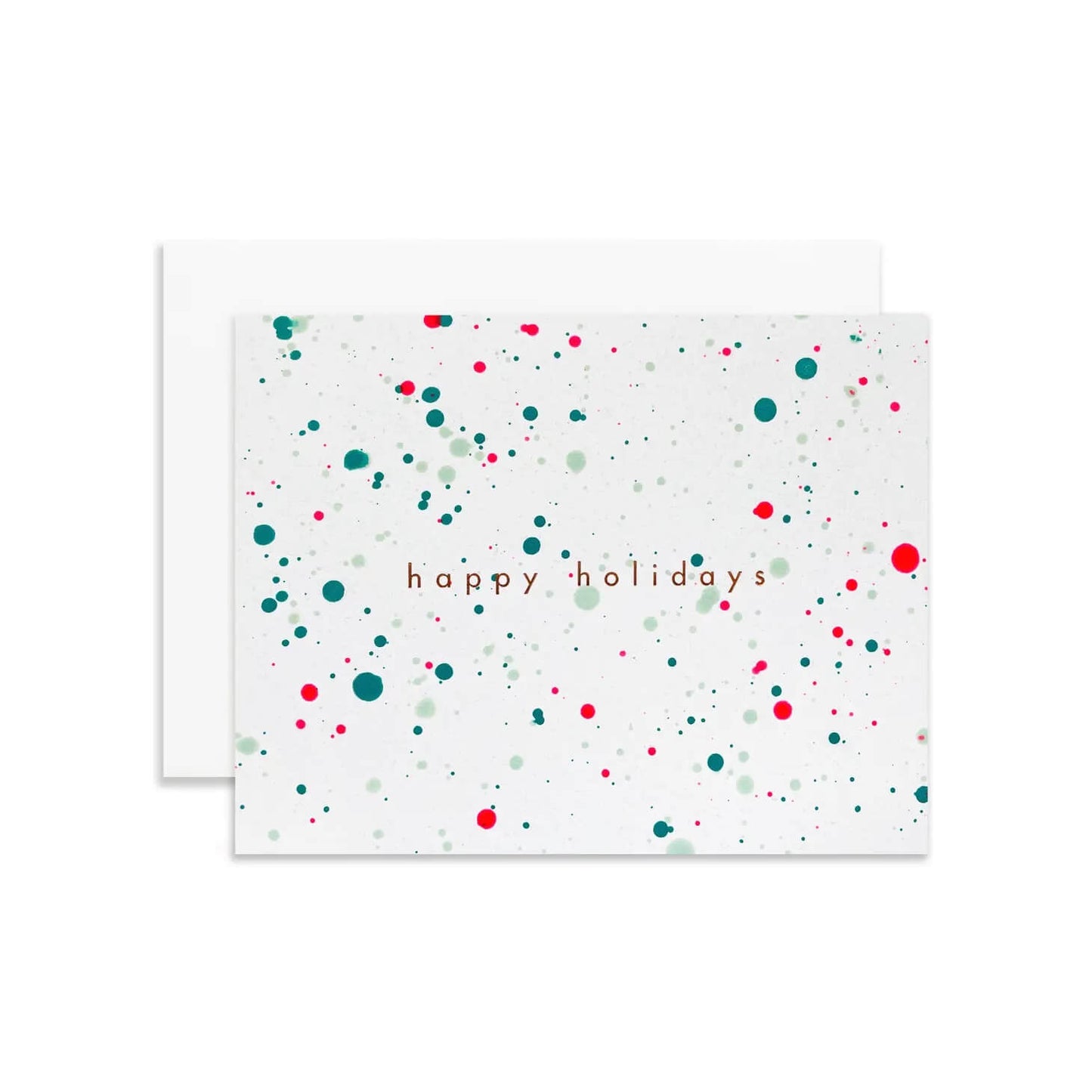 Happy Holidays Splatter Card