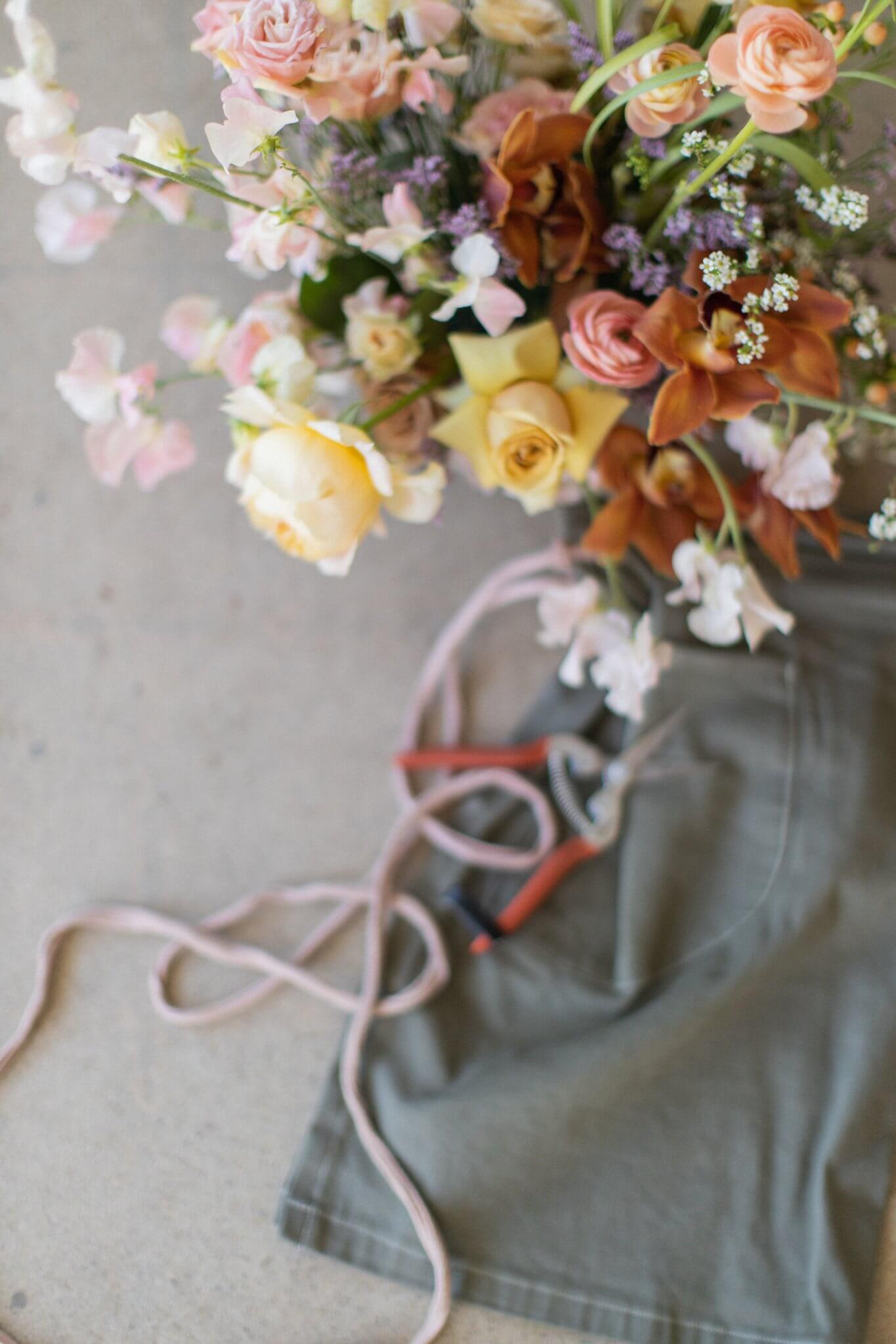 Floral centerpiece by Carmel Valley florist