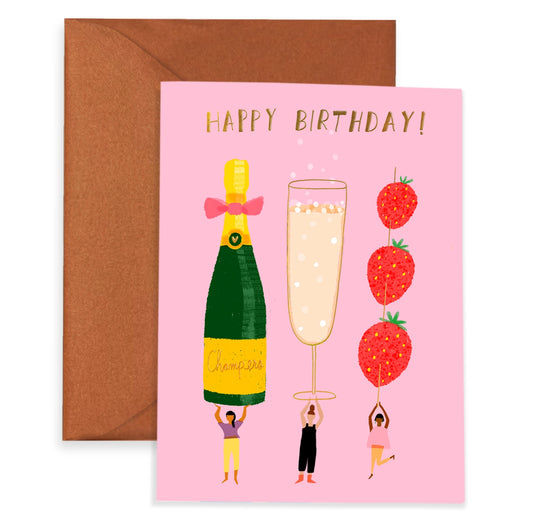 Champagne Wishes Card